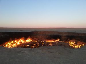 Darwaza gas crater, Turkmenistan